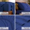 image:imageMellanni Iconic 4Piece Ultra Soft Sheet Set Queen Brown1597 Royal Blue