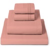 image:imageMellanni Iconic 4Piece Ultra Soft Sheet Set Queen Brown1621 Coral