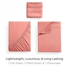 image:imageMellanni Iconic 4Piece Ultra Soft Sheet Set Queen Brown1621 Coral