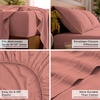 image:imageMellanni Iconic 4Piece Ultra Soft Sheet Set Queen Brown1621 Coral