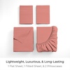 image:imageMellanni Iconic 4Piece Ultra Soft Sheet Set Queen Brown1621 Coral