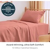image:imageMellanni Iconic 4Piece Ultra Soft Sheet Set Queen Brown1621 Coral