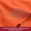 image:imageMellanni Iconic 4Piece Ultra Soft Sheet Set Queen Brown1667 Poppy Orange