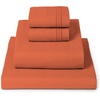 image:imageMellanni Iconic 4Piece Ultra Soft Sheet Set Queen Brown1667 Poppy Orange