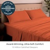 image:imageMellanni Iconic 4Piece Ultra Soft Sheet Set Queen Brown1667 Poppy Orange