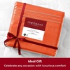 image:imageMellanni Iconic 4Piece Ultra Soft Sheet Set Queen Brown1667 Poppy Orange
