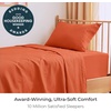 image:imageMellanni Iconic 4Piece Ultra Soft Sheet Set Queen Brown1667 Poppy Orange