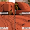 image:imageMellanni Iconic 4Piece Ultra Soft Sheet Set Queen Brown1667 Poppy Orange