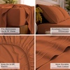 image:imageMellanni Iconic 4Piece Ultra Soft Sheet Set Queen Brown1678 Terracotta