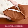 image:imageMellanni Iconic 4Piece Ultra Soft Sheet Set Queen Brown1678 Terracotta