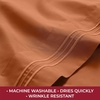 image:imageMellanni Iconic 4Piece Ultra Soft Sheet Set Queen Brown1678 Terracotta