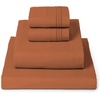 image:imageMellanni Iconic 4Piece Ultra Soft Sheet Set Queen Brown1678 Terracotta