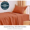 image:imageMellanni Iconic 4Piece Ultra Soft Sheet Set Queen Brown1678 Terracotta
