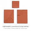 image:imageMellanni Iconic 4Piece Ultra Soft Sheet Set Queen Brown1678 Terracotta