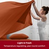 image:imageMellanni Iconic 4Piece Ultra Soft Sheet Set Queen Brown1678 Terracotta