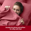 image:imageMellanni Iconic 4Piece Ultra Soft Sheet Set Queen Brown1752 Brick Red