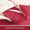 image:imageMellanni Iconic 4Piece Ultra Soft Sheet Set Queen Brown1752 Brick Red