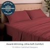 image:imageMellanni Iconic 4Piece Ultra Soft Sheet Set Queen Brown1752 Brick Red