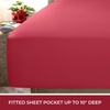 image:imageMellanni Iconic 4Piece Ultra Soft Sheet Set Queen Brown1752 Brick Red