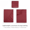 image:imageMellanni Iconic 4Piece Ultra Soft Sheet Set Queen Brown1752 Brick Red