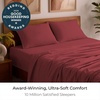 image:imageMellanni Iconic 4Piece Ultra Soft Sheet Set Queen Brown1752 Brick Red
