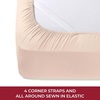 image:imageMellanni Iconic 4Piece Ultra Soft Sheet Set Queen Brown1812 Beige