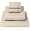 image:imageMellanni Iconic 4Piece Ultra Soft Sheet Set Queen Brown1812 Beige