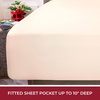 image:imageMellanni Iconic 4Piece Ultra Soft Sheet Set Queen Brown1812 Beige