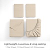 image:imageMellanni Iconic 4Piece Ultra Soft Sheet Set Queen Brown1812 Beige