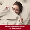 image:imageMellanni Iconic 4Piece Ultra Soft Sheet Set Queen Brown1812 Beige