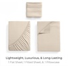 image:imageMellanni Iconic 4Piece Ultra Soft Sheet Set Queen Brown1812 Beige