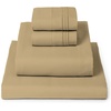 image:imageMellanni Iconic 4Piece Ultra Soft Sheet Set Queen Brown1862 Gold
