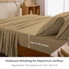 image:imageMellanni Iconic 4Piece Ultra Soft Sheet Set Queen Brown1862 Gold