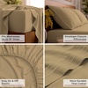 image:imageMellanni Iconic 4Piece Ultra Soft Sheet Set Queen Brown1862 Gold