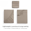 image:imageMellanni Iconic 4Piece Ultra Soft Sheet Set Queen Brown1872 Tan