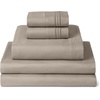 image:imageMellanni Iconic 4Piece Ultra Soft Sheet Set Queen Brown1872 Tan