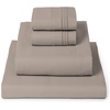 image:imageMellanni Iconic 4Piece Ultra Soft Sheet Set Queen Brown1872 Tan