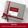 image:imageMellanni Iconic 4Piece Ultra Soft Sheet Set Queen Brown1875 Taupe