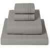 image:imageMellanni Iconic 4Piece Ultra Soft Sheet Set Queen Brown1875 Taupe