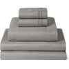 image:imageMellanni Iconic 4Piece Ultra Soft Sheet Set Queen Brown1875 Taupe