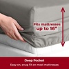 image:imageMellanni Iconic 4Piece Ultra Soft Sheet Set Queen Brown1875 Taupe