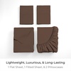 image:imageMellanni Iconic 4Piece Ultra Soft Sheet Set Queen Brown1887 Brown