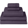 image:imageMellanni Iconic 4Piece Ultra Soft Sheet Set Queen Brown1952 Purple