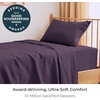 image:imageMellanni Iconic 4Piece Ultra Soft Sheet Set Queen Brown1952 Purple