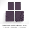 image:imageMellanni Iconic 4Piece Ultra Soft Sheet Set Queen Brown1952 Purple