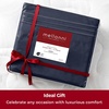 image:imageMellanni Iconic 4Piece Ultra Soft Sheet Set Queen Brown1959 Navy Blue