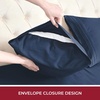 image:imageMellanni Iconic 4Piece Ultra Soft Sheet Set Queen Brown1959 Navy Blue