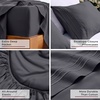 image:imageMellanni Iconic 4Piece Ultra Soft Sheet Set Queen Brown1970 Charcoal