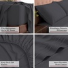image:imageMellanni Iconic 4Piece Ultra Soft Sheet Set Queen Brown1970 Charcoal