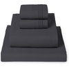 image:imageMellanni Iconic 4Piece Ultra Soft Sheet Set Queen Brown1970 Charcoal